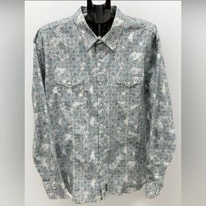 Men’s Wrangler Retro Long Sleeve Size XXL premium Western Shirt